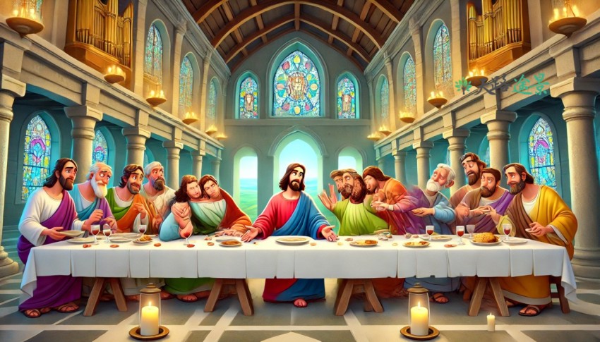 耶稣和十二使徒最后晚餐